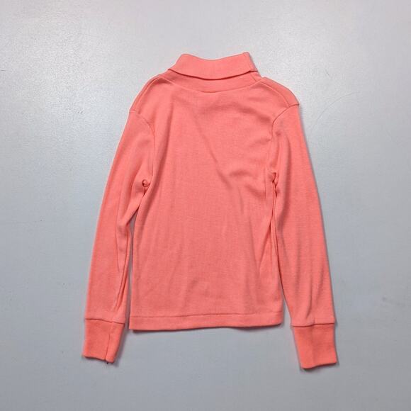 Vintage Dobie Turtleneck Girls Size 3T Peach Pink Long Sleeve Basic Layering - Picture 3 of 3